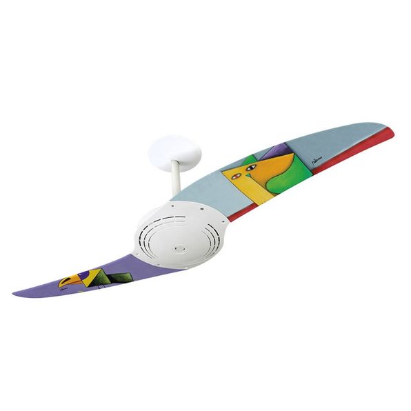 Ventilador-de-Teto-Spirit-200-Gustavo-Rosa-Papagaio-e-Gato-GR08-Sem-Lustre
