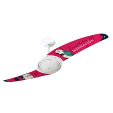 Ventilador-de-Teto-Spirit-200-Frida-Kahlo-Autorretrato-Rosa-Fk06-Sem-Lustre