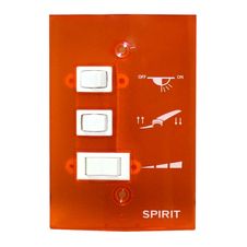 Controle-de-Parede-Ventilador-de-Teto-Spirit-Tangerina