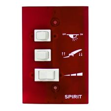 Controle-de-Parede-Ventilador-de-Teto-Spirit-Vermelho