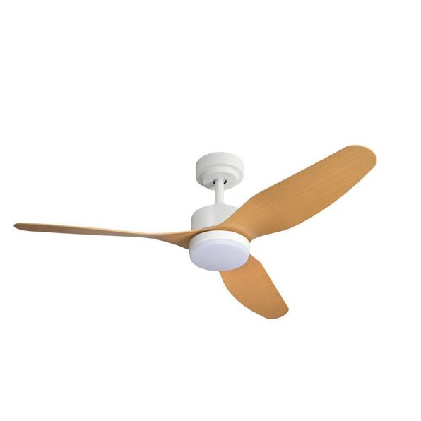 Ventilador de teto Spirit Etnos Branco Fosco Caramelo Controle Remoto Bivolt