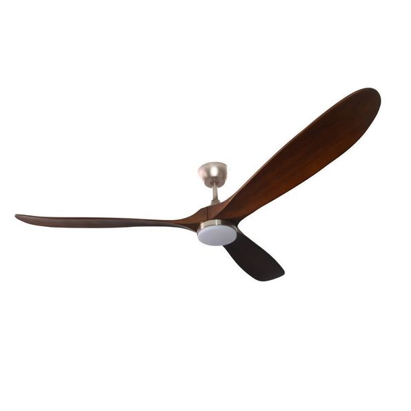 Ventilador de teto Spirit Moondo Niquel Castanho Controle Remoto Bivolt